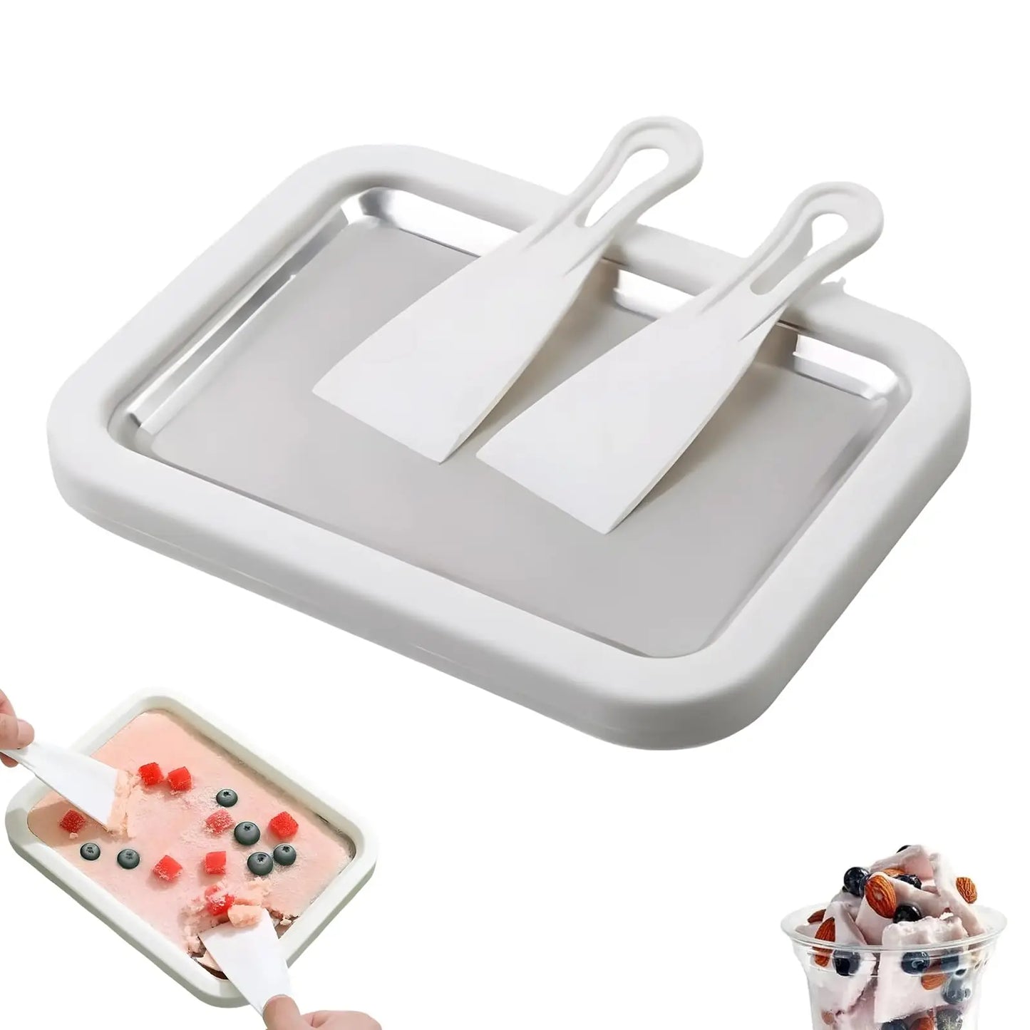 Gulpo™ — Plaque à Glace Roulée Maison | Desserts glacés en 2 min, sans électricité