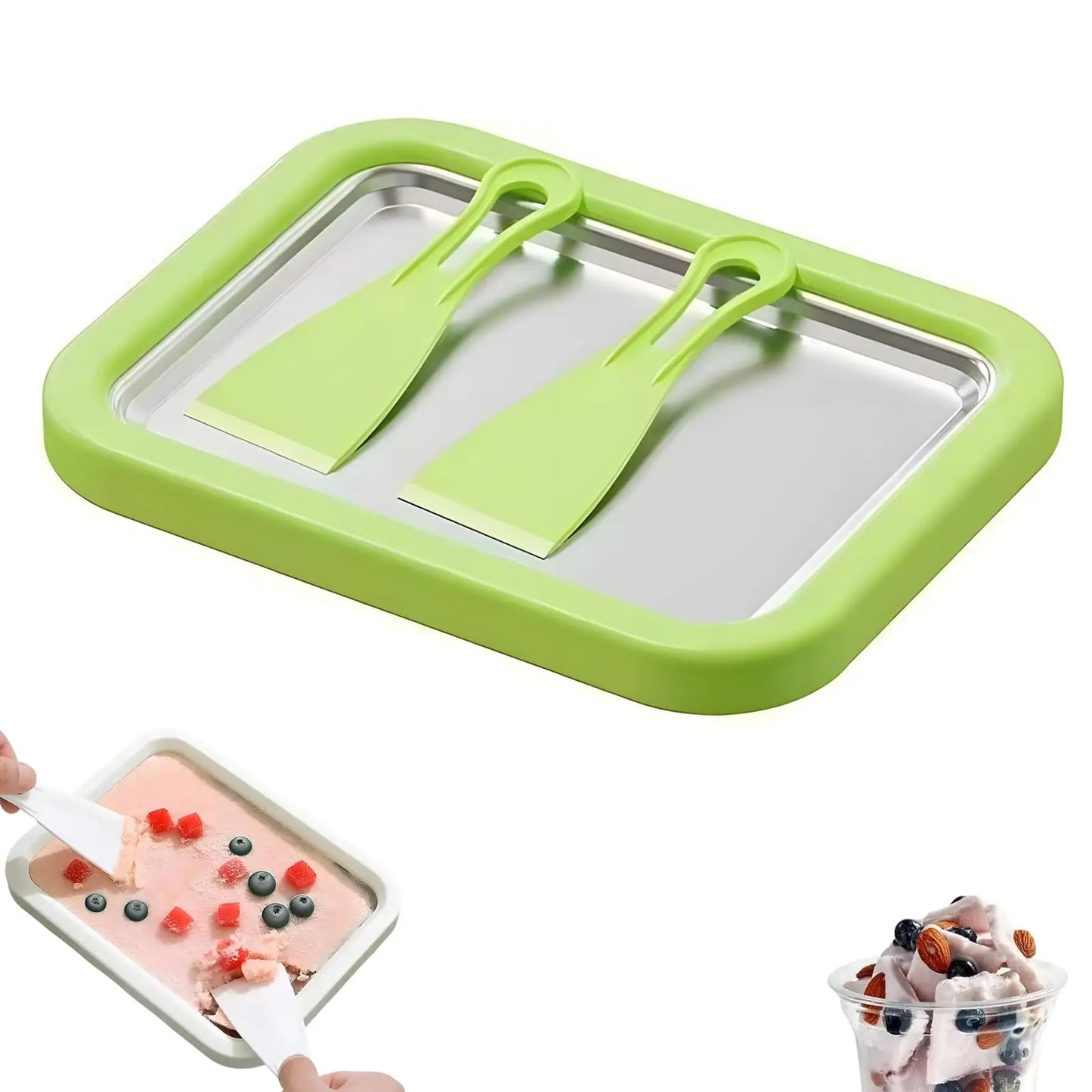 Gulpo™ — Plaque à Glace Roulée Maison | Desserts glacés en 2 min, sans électricité