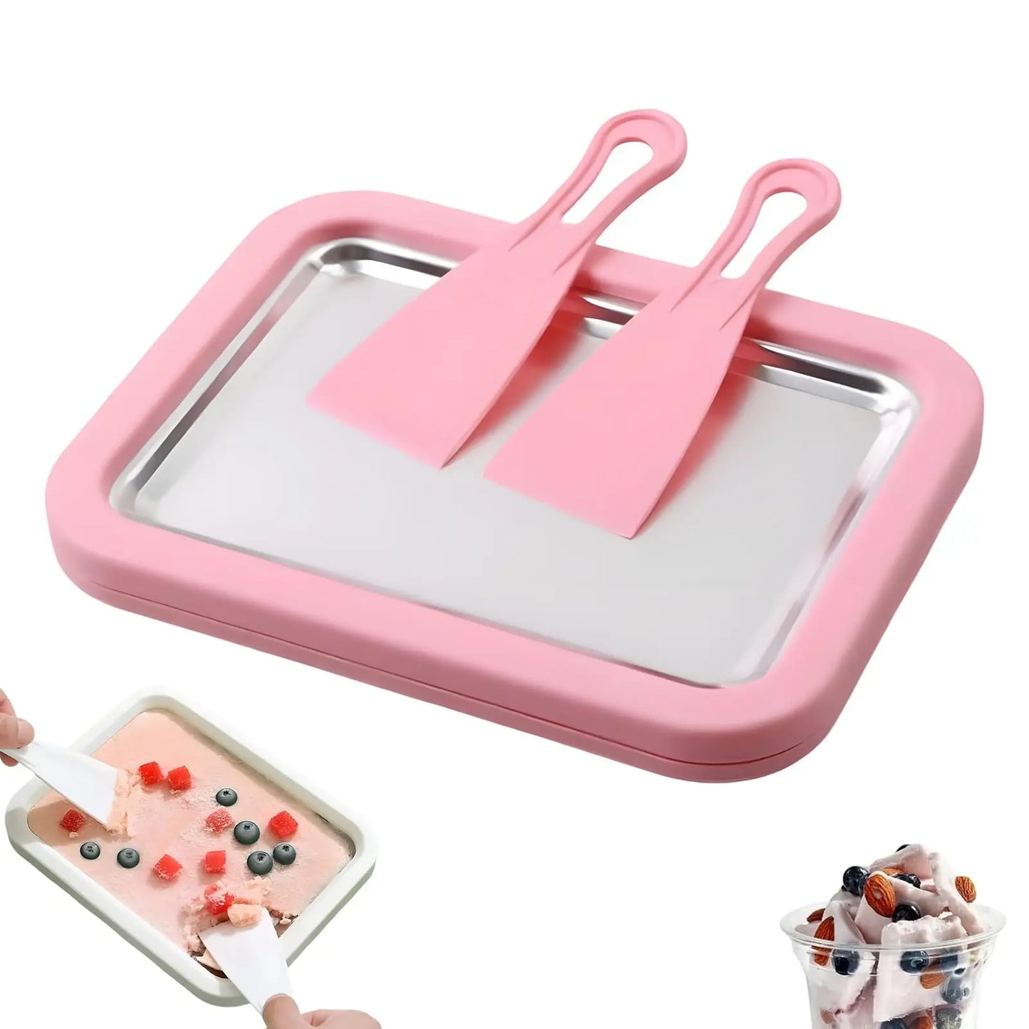 Gulpo™ — Plaque à Glace Roulée Maison | Desserts glacés en 2 min, sans électricité